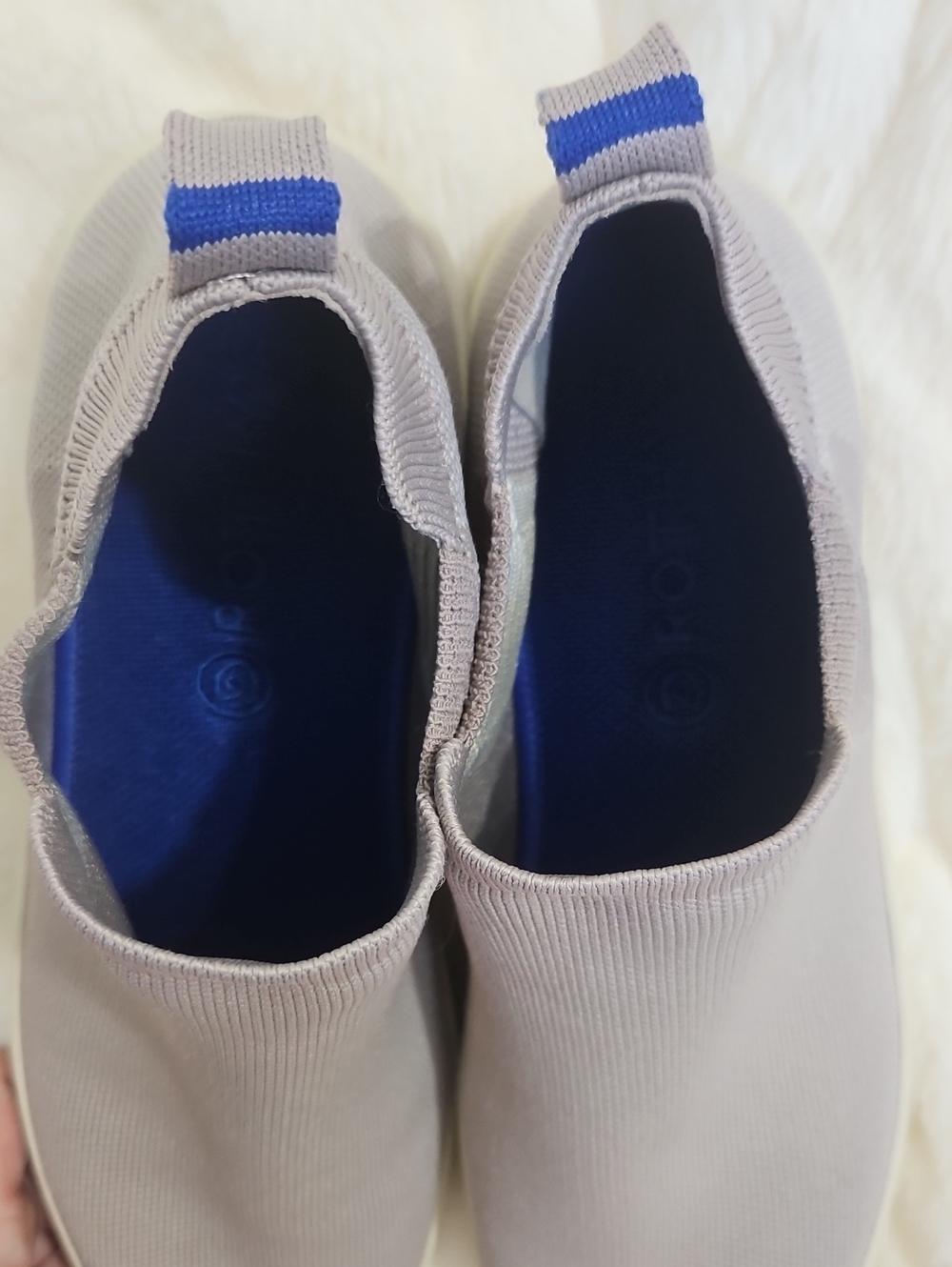 Rothy's The Sneaker Slip-On Knit Sneakers - Women's Size 11 (EU 42) Gray - Picture 6 of 11